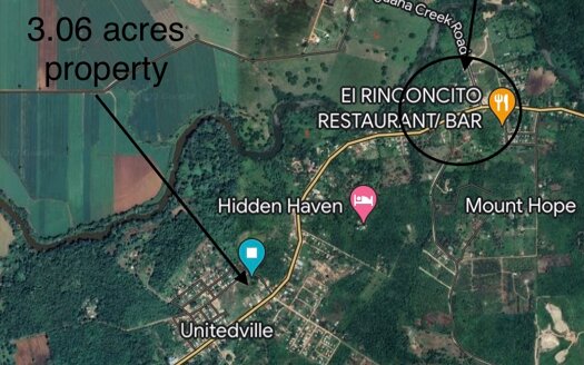 3.06 Acres in Unitedville for investment or homestead Cayo